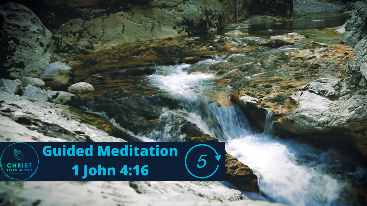 Water flowing in a stream